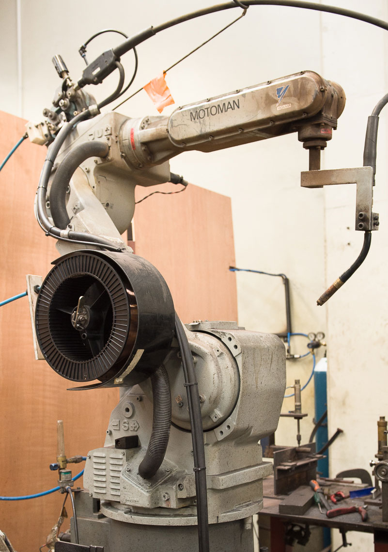 robot welder at myriad engineering